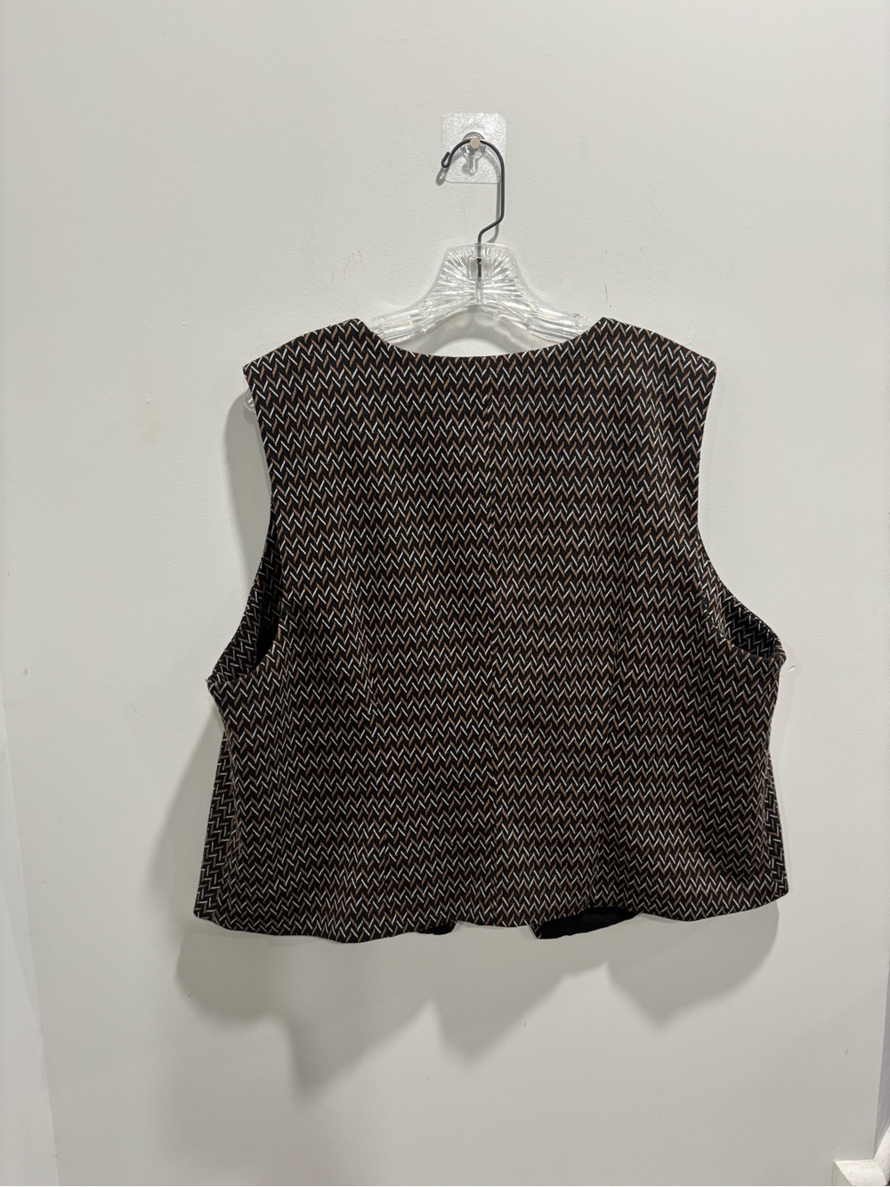 🧶Textured Black and Brown Sleeveless Stacy London - Picture 3 of 8